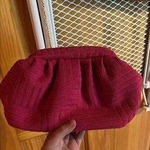 ✨ Electric Picks Pink Pleated Wristlet Clutch